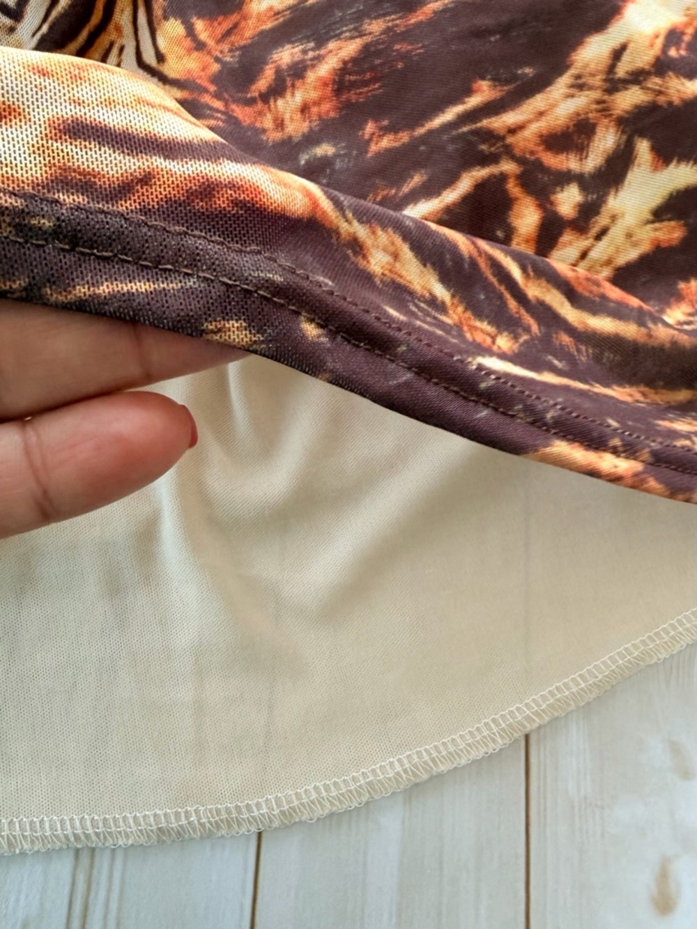 PrettyLittleThing Animal Print Mesh Ruched Maxi Dress Size 10 NWT - Picture 9 of 11